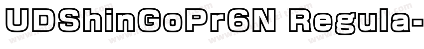 UDShinGoPr6N Regula字体转换